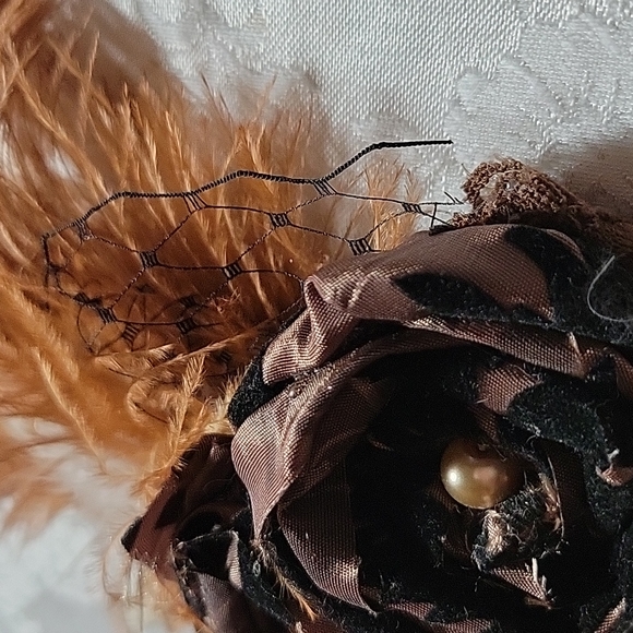 Etsy-Made Rosette Fascinator/Headband - Picture 5 of 11